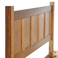 thumbnail image 2 of Grain Wood Furniture Shaker Solid Wood Panel Platform Bed, Queen Size, Walnut, 2 of 7