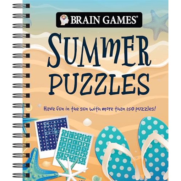 Pre-Owned Brain Games Brain Games - Summer Puzzles (#4): Have Fun in the Sun with More Than 150 Puzzles! Volume 4, (Spiral-Bound)