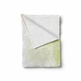 thumbnail image 2 of Tulip Soft Flannel Fleece Blanket, Watercolors Background with Soft Pure Pastel Tone Effects Heralds of Spring Design, Cozy Plush for Indoor and Outdoor Use, 50" x 60", Green Beige, by Ambesonne, 2 of 6