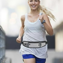 Latrodar Running Belt Sports Waist Pack Waist Bag For Men & Women Sports Belt With Zipper For Running Hiking Climbing Gray Art&Crafts