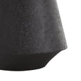 thumbnail image 4 of DecMode 14", 11"H Textured Cone Black Metal Vase, Set of 2, 4 of 9