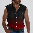 thumbnail image 6 of Ceisia Relaxed Fit Men's Gradient Print Sleeveless Shirt Vest Gift, 6 of 9