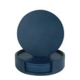 thumbnail image 1 of Leather Coasters Spill Protection For Table Desk Durable And Non Slip Leather Coaster Fit Common, 1 of 5