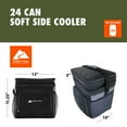 thumbnail image 4 of Ozark Trail Soft-Sided 24-Can Cooler, 19 QT Capacity, Black, 4 of 9
