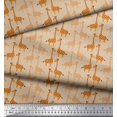 thumbnail image 2 of Soimoi Poly Georgette Fabric Giraffe Kids Printed Craft Fabric by The Yard 52 Inch Wide, 2 of 3