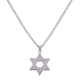 thumbnail image 3 of Collar Hombre de Estrella de David LUCKMAN, Acero Inoxidable, Modelo Dave plateado UNITALLA, 3 of 5