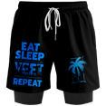 thumbnail image 2 of Jey Uso Eat Sleep Yeet Repeat Sweatshorts Women Men Casual Short Basketball Pants Outdoor Sportwear, 2 of 3