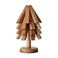 thumbnail image 1 of Tapete aislante con forma de árbol, plegable, antideslizante, para mesa, para ollas 4 piezas de nogal negro, 1 of 9