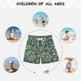 thumbnail image 6 of FORMRS Boys Swim Trunks Quick Dry Mesh Liner Boardshorts Sizes XS-XL, Christmas Candy Cane, 6 of 7