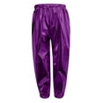 thumbnail image 4 of Hessimy Girls Sweatpants Kids Baggy Cargo Pants Athletic Drawstring Jogger Pants with Pockets(Purple,9-10 Years), 4 of 6