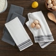 thumbnail image 4 of Mainstays 4-Pack 16”x26” Woven Kitchen Towel Set, Grey, 4 of 6