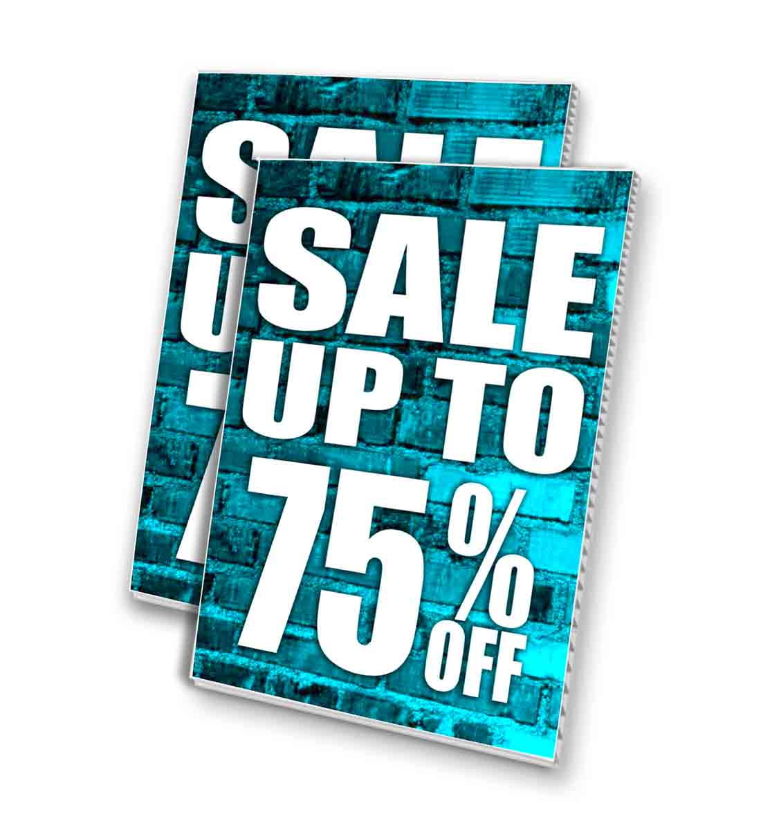 Sale Up To 75 Percent Off (24" X 36") 4mm Corrugated Plastic Panel, Graphics Applied To 1 Side (Pk of 2)