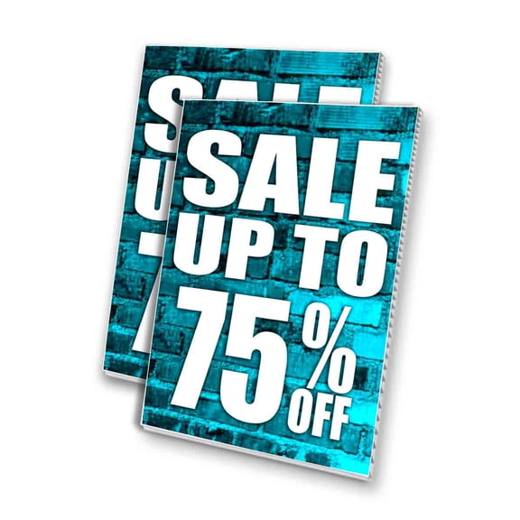 Sale Up To 75 Percent Off (24" X 36") 4mm Corrugated Plastic Panel, Graphics Applied To 1 Side (Pk of 2)