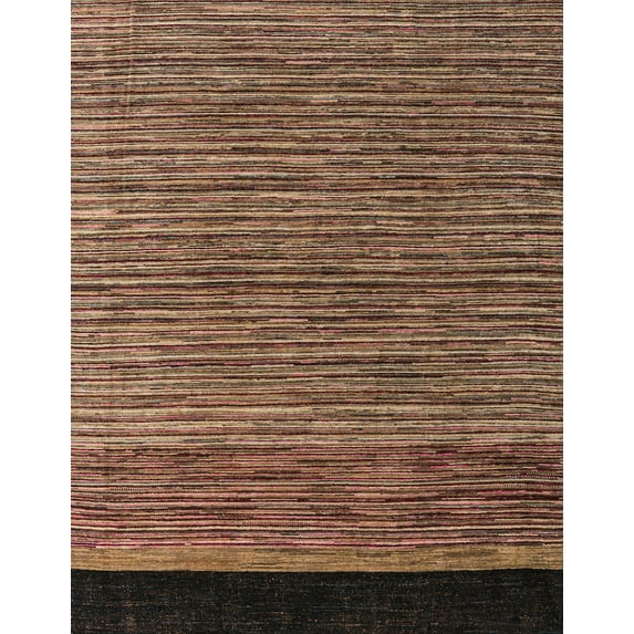 Ahgly Company Indoor Rectangle Abstract Red Brown Oriental Area Rugs, 2' x 5'