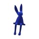 thumbnail image 5 of Figura de conejo sentado, adorno animal, moda, portátil, regalo creativo, decorativo Azul, 5 of 9