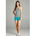 thumbnail image 2 of Essential Basic Junior Women Fold Over Low Rise Short Cotton Spandex Yoga Dance, 2 of 5