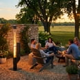 thumbnail image 3 of BPS 56 Inch Patio Pellet Heater Outdoor Smokeless Wood Pellet Burning Flame, Portable Pellet Stove with Rain Cap and Viewing Window for Porch, Backyard, Garden, and Camping, 3 of 9