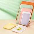 thumbnail image 6 of Fast Food and Serving Tray Unbreakable Tea Platter 10x14.5x0.6 Inch Fast Food Tray PP Reusable Multi Purpose Rectangle Serving Tray for Couch Party Dining Picnic Snack Appetizer 1-2Pc, 6 of 6