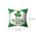 thumbnail image 3 of Decoraciones del Día de San Patricio. Funda de almohada de 45 x 45 cm. Cojín de primavera. Funda de almohada para decoración del hogar, habitación, sofá, coche, funda de almohada de fibra sintética., 3 of 7