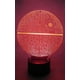 thumbnail image 3 of Death Star 3d Night Light Led Illusion Lamp Lámpara de mesita de noche para fanáticos de Star Wars, 7 luces que cambian de color con acrílico plano Feliz Sencillez, 3 of 5