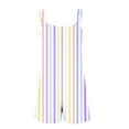 thumbnail image 4 of Summer Jumpsuits For Women 2024 Casual Adjustable Strap Vertical Printed Short Jumpsuit Breathable Sleeveless Loose Overalls Cute Comfy Rompers, 4 of 5