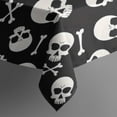 thumbnail image 5 of Halloween Skull Crossbones Pattern Square Tablecloth,Waterproof Square Table Cover,Wipeable Spillproof Washable Table Cover for Home Kitchen Party Decor 42"X42"(107x107cm), 5 of 6