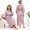 Mauve Mother of the Bride-One Size, variant on Sage Mother of the Bride One Size Long Satin Bridal Party Robe