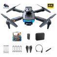 thumbnail image 1 of 2.4GHz FPV Drones 4K HD Cámara dual 4CH Modo sin cabeza Giroscopio de 6 ejes Regalo para niños Ndcxsfigh libre de BPA, 1 of 9