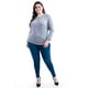 thumbnail image 5 of Blusa manga murcielago Roman Fashion /Tallas Extras, 8848 (Gris) gris 40, 5 of 6