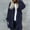 Blue, variant on Women's Two Way Wear Longline Jacket Warm Open Cardigan With Pockets Womens Hooded Jackets Womens Jackets And Coats Colla Jackets for Women Lightweight Jacket for Women plus Size Jackets Active Velour
