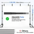 thumbnail image 6 of EMART Photo Backdrop Stand 10 x 7 ft, Adjustable Metal Photography Background Support System Kit, 6 of 8