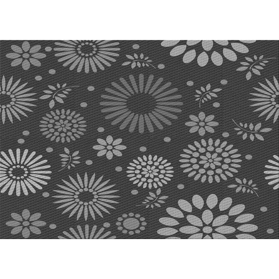 Ahgly Company Machine Washable Indoor Rectangle Transitional Gray Area Rugs, 6' x 9'