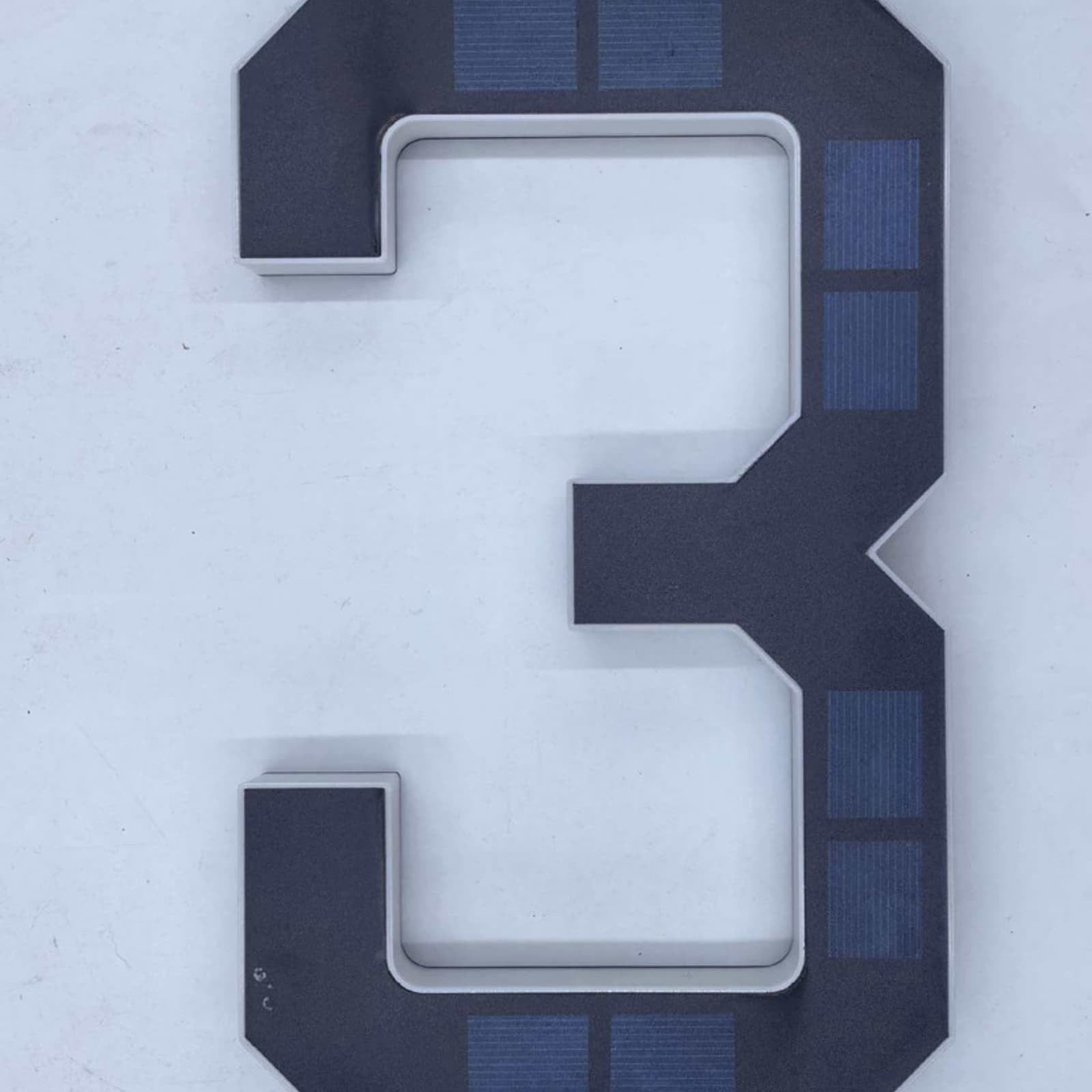 2026 New Solar House Numbers for Outside, 9" Light Up Address Numbers for House, No Drill Adhesive or Screw Mount, Waterproof LED Illuminated Modern Address Sign, Dusk to Dawn