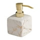 thumbnail image 4 of Dispensador de jabón con bomba, dispensador de jabón de cerámica, contenedor portátil para líquidos. Blanco, 4 of 9