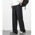 thumbnail image 6 of Riforla 46/2000 Large Size Loose Ice Silk Suit Pants Japan and Men's Spring and Summer Casual Wide Leg Straight Pants Mens Pants Casual Black 30, 6 of 9