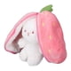 thumbnail image 3 of Conejito de peluche reversible, almohada para niños, lindo muñeco de peluche de dibujos animados, juguete para decoración del hogar, fresa, 9,8 pulgadas, 3 of 15