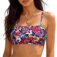 thumbnail image 7 of Yuanlong Women's Bandeau Detachable Spaghetti Straps Swimsuit Tops Padded Stylish Minimalist Beachwear Swimwear Bikini Top, 7 of 7