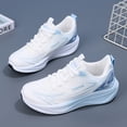 thumbnail image 5 of Dweltoz Women's Breathable Mesh Running Shoes Lace Up Athletic Walking Sneakers Thick Sole Low Top Casual Gym Shoes,Blue 6, 5 of 5