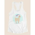 thumbnail image 3 of Fantastic Besties. Iii Racerback Tank Women -June Erica Vess Designs, Female Large, 3 of 4