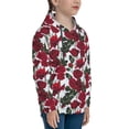 thumbnail image 3 of Cauagu Rose Flowers for Youth Pullover Hoodie Sweatshirts Hoodie Sweatshirt Aautumn Long-Sleeve Pullover Casual Hooded Sweatshirt for Youth-Small, 3 of 6