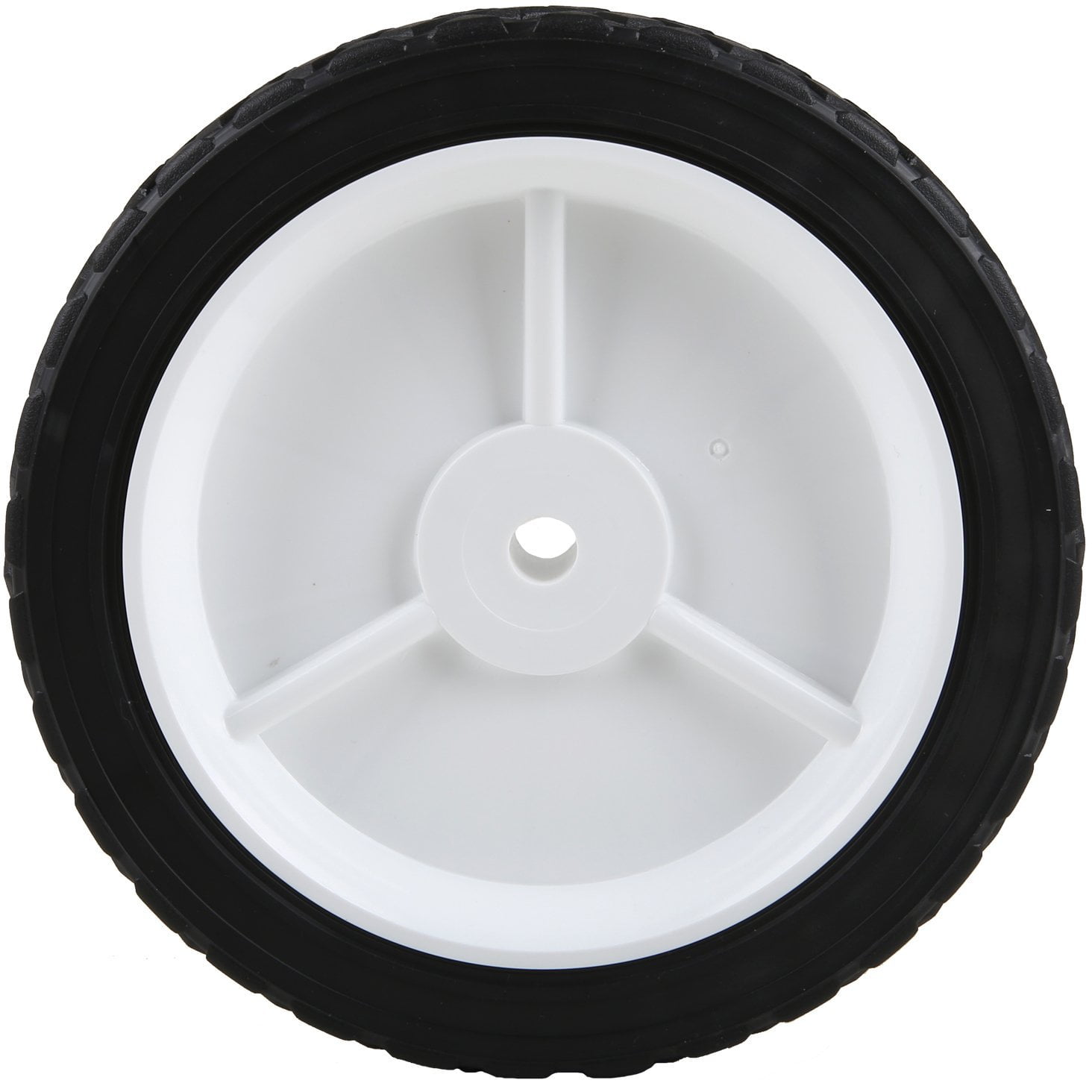 8Inch Plastic Wheel, For use on walkbehind mowers, small carts and