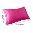 thumbnail image 2 of asddcavvf Solid Color Silk Pillowcase Silk No Zipper Envelope Pillow Pillow Cover Zipper Pillowcase Size, 2 of 6
