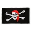 Pirates Flag Jolly Roger Skull & Crossbone Banner Party Decoration 5FT X 3FT