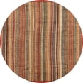 thumbnail image 1 of Ahgly Company Machine Washable Indoor Round Abstract Tomato Red Area Rugs, 5' Round, 1 of 7