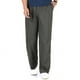 thumbnail image 1 of Pantalones de hombre de algodón puro liso con cintura elástica y corte recto, 1 of 7