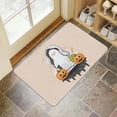 thumbnail image 4 of Halloween Front Door Mat,Non-Slip Doormat Low-Profile Door Mat 17x30 Inch Evil Pumpkin Ghost Floor Mats for Outdoor Entrance Entry Entryway, 4 of 6