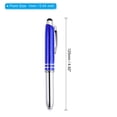 thumbnail image 2 of Uxcell Ballpoint Pen with Stylus Tip and LED Flashlight Metal Pen Black Ink 1.0mm Medium Point Stylus Pen, Blue 3 Pack, 2 of 7