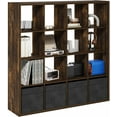 thumbnail image 2 of Cubicle Book Shelf  Vertical Thick Frame Bookshelf  Horizontally & Vertically Reversible Bookcase with Open Back  x x for Living Room  Bedroom  Home Office, 2 of 5