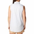 thumbnail image 2 of Women's Columbia Anytime Lite Collared Button Down Tank Top Color: Pink Sand Plaid Size: X LARGE, 2 of 4