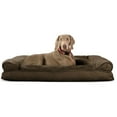 thumbnail image 4 of FurHaven Pet Products Plush & Suede Pillow Sofa Pet Bed for Dogs & Cats - Espresso, Jumbo, 4 of 10